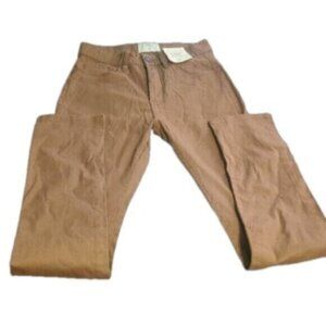 Men's Urban Heritage Camel Brown Chino Twill Everyday Skinny Classic Pant 28